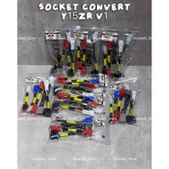 FULL SET SOCKET CONVERT Y15 V2 to Y15 V1 / Y15 socket Head lamp convert v1/ Y15ZR Convert socket hea