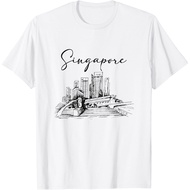 Men's cotton T-shirt Singapore T-Shirt Vintage T-shirt Fast Shipping 4XL , 5XL , 6XL
