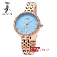 Paris Polo Club นาฬิกาข้อมือผู้หญิง สายสแตนเลสรุ่น 3PP-2111835L