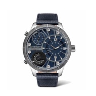 POLICE นาฬิกาข้อมือผู้ชาย Police Multifunction BUSHMASTER dark blue leather watch รุ่น PL-15662XSTU/