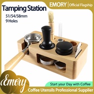 51/54/58MM Coffee Filter Tamper Holder Tamper Station Mat Stand Coffee Maker Support Base Rack Coffe