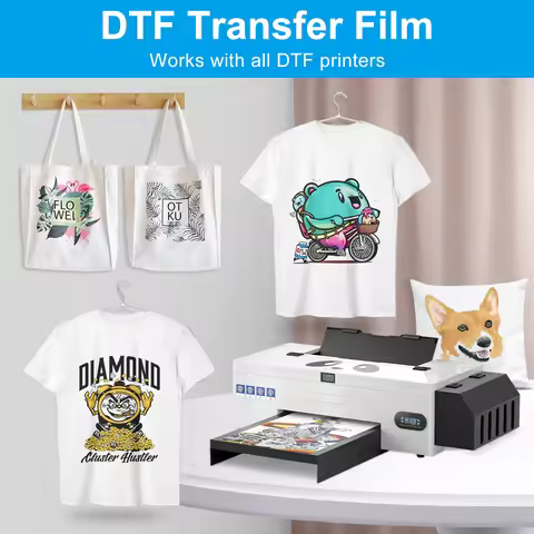 50 100PCS A4 DTF PET Film thickness 75u For DTF Ink Printing For DTF Printer DX5 DX6 DX7 L800 L1800