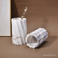 Hotel Flower Decoration Light Marble Home Decoration Natural Luxury Living Room Vase High-End Jewelr
