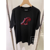 Agnes B. Sport Cute Dinosaur Men's Short Sleeved Round Neck Versatile T-shirt