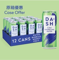 DASH WATER 0 Calories Sparkling Water (330ml x 12cans) - Lime