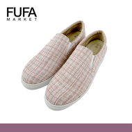 FUFA Womens 1BC101 Printed Plaid Slip-On Platform Shoes