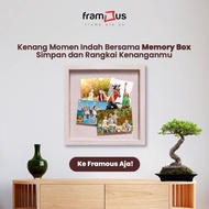 Memory Box Frame 4R X 4 Pcs -Pop Up Foto 4R -Bingkai Foto - LightBrown