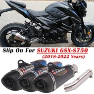 For SUZUKI GSX-S 750 GSXS 750 BK750 GSX-S750 GSR750 2017-2022 Yoshimura Alpha Motorcycle Exhaust Modified Middle Link Pipe Muffler