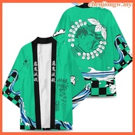 Anime Demon Slayer Agatsuma Zenitsu Kamado Tanjirou Kisatsutai Cosplay Costume Coat Uniform Cloak To