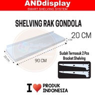 RAK BESI TOKO MINIMARKET SUPERMARKET ALFAMART INDOMART END GONDOLA SERBAGUNA 4 SUSUN Tinggi 120cm 15