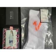 ADLV SOCKS WITH TWICE MINA PHOTOCARD AND ADLV LOOKBOOK