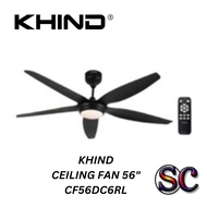 KHIND CEILING FAN 56" DC MOTOR WITH LED LIGHT CF56DC6RL (1 UNIT)