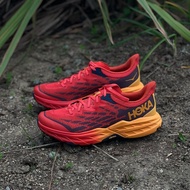 Sepatu Running Pria Trail Hoka Speedgoat Vibram Red Orange / Sepatu Olahraga Outdoor / Sepatu Hiking