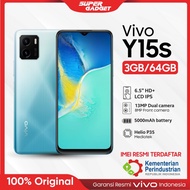 Vivo Y15S 3/32 RAM 3 ROM 32GB Handphone Smartphone Android Gadget - Wave Green, 3/64GB