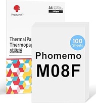 Phomemo M08F A4 Thermal Paper Compatible for Phomemo M08F, PJ762/PJ763MFi, MT800/MT800Q M832 P831 Po
