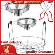 4 Pieces Canning Kit, 1PC Canning Rack+ 1PC Canning Jar Lifter Tong+ 2PC Canning Funnels, Canning Su