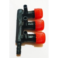 MERAH 3way red aerator air faucet 3 lanes 3 holes aerator faucet