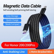 60W/100W USB C to USB C cable KYBD  magnetic absorption type c cable fast charging cable for HONOR 2