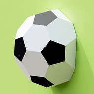 數位 DIY Paper Soccer Ball on the Wall 3D Papercraft PDF