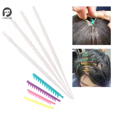 20/30pcs 2.3/3.3/4/5mm Hair Root Perm Rods Bar Curlers With Clip Bangs Fluffy Salon Hair Rollers Set