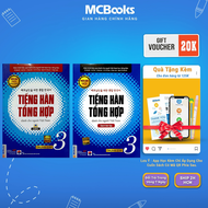 Sách - Combo Tiếng Hàn Tổng Hợp Dành Cho Người VIệt Nam -trung cấp 3 bài học và bài tập ( bản màu )