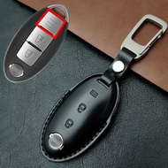 กระเป๋าใส่กุญแจรถยนต์หนังสูงคุณภาพสำหรับ Nissan Qashqai Serena Livina Patrol Qashqai Note Livina Qas