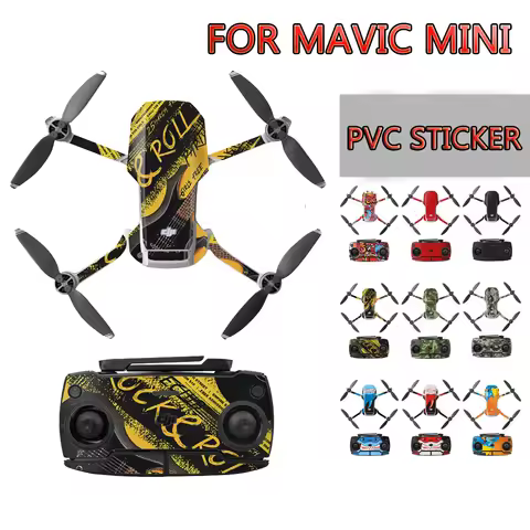 Mavic Mini Waterproof Skin Protective PVC Stickers Drone Body Arm Remote Control Protector for DJI M