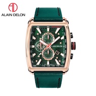 Alain Delon Watch 💯 (Ori) AD473-1592C Men Chronograph Leather /  Alain Delon Watch / Men Watch / Jam