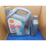 น้ำมันเครื่องสังเคราะห์แท้ 0W-20 (สำหรับรถอีโคคาร์) Shell Helix HX8 Synthrtic 3 ลิตร