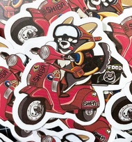 黑柴歡樂送 柴犬貼紙 黑柴貼紙  霧面 厚磅 超耐磨貼紙 防刮