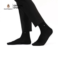 Hush Puppies INNERWEARถุงเท้าSOCKS รุ่น HU HXBB11 สีดำ ข้อกลาง (แพ็ค3ชิ้น)