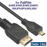 HDMI cable Length 1.5m To Connect Fuji X100F X100T X100V X100VI X30 X70 XF10 XQ1 XQ2 HD TV Monitor F