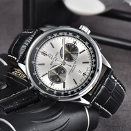 Breitling นาฬิกาสำหรับผู้ชายนาฬิกาควอตซ์อเนกประสงค์แบบใหม่
