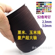 Corn Rope Rope Manufacturer Red Hand Rope 3mm Wire 2mm with Rope Corn Handmade Necklace Clothing Bra