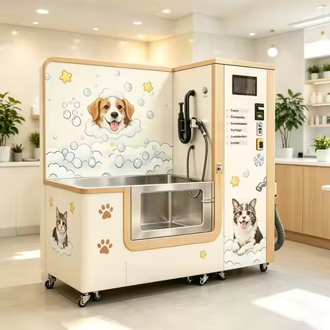 Pets Proofing Outdoor Cats Dog Washing Machine Kiosk Self Serve Dog Washer