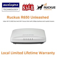 Ruckus R650 Indoor Wi-Fi 6 (802.11ax) 4x4:4 Wi-Fi Access Point with 2.5Gbps Backhaul, 1Gbps Lan- Loc