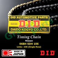 🎌 Made In Japan 💯 D.I.D DID Timing Chain 06BHSDH106 / 13028-03700 for Nissan Terrano 2.4 Z24 (106S)