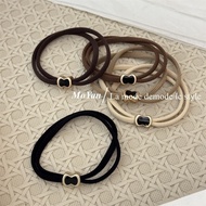 【0011245e6j56.my】 New Style Black Bow Tie Tie Head Rope Female Korean Version Hair Tie Simple Hair T
