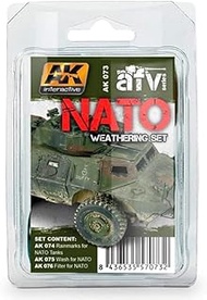 AK Weathering Set AK073 NATO Weathering (3x35ml)