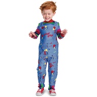 Kids Chucky Halloween Costume Child's Play Scary Clown Cosplay Outfit Children Performance Fancy Dre