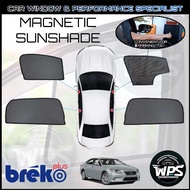 (Buatan Malaysia) Lexus ES 250 Sedan 2013-2018 (4 Pcs) Breko Sun Shade Car Magnetic Sunshade [Rear W