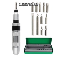 BIGBIEAGOP2B 13pcs Impact Screwdriver Kit, Storage  Included Slotted Phillips Hexagonal Bits Manual 