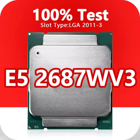 Xeon E5-2687wV3 CPU 22nm 10 Cores 20 Threads 3.1GHz 25MB 160W processor LGA2011-3 for X99 server mot