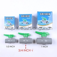 Ball Valve SOLIGEN IZUMO Stop Valve PVC 3/ 4 Inch Stop Water Tap 3/ 4 Inch 3/ 4 Inch 3/4" CN001 3/4I