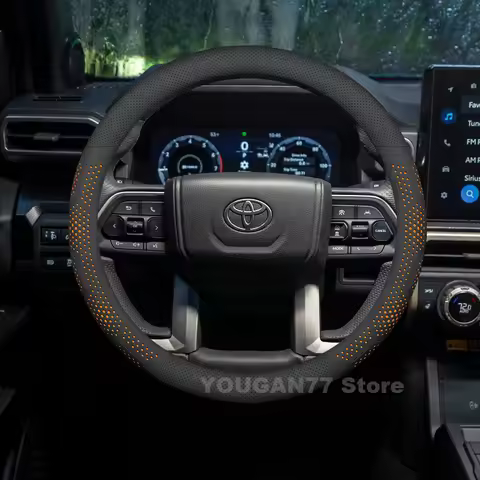 Leather Car Steering Wheel Cover For Toyota 4Runner 2015-2025 Covers For Covers Auto interior Toyota