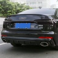 High Quality ABS FOR Audi A6 S6 SLINE RS6 C8 S STYLE 2019 2020 2021 Car Trunk Lip Wings Tail A6 Acce