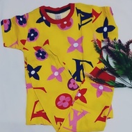 Pyjamas kids pajamas boy Sleepwear boy lv yellow boy n cheap pajamas
