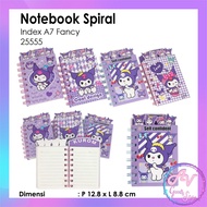 Diary Spiral A7 Index Karakter / Notebook Spiral A7 + Index Fancy / Notes Lucu