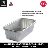 Nordic Ware Natural Aluminum Loaf Pan L8.8xW4.8xH2.7
