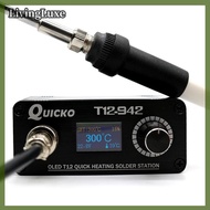 LivingLuxe T12-942 MINI OLED Digital soldering Station T12-907 Handle + T12-K TIP